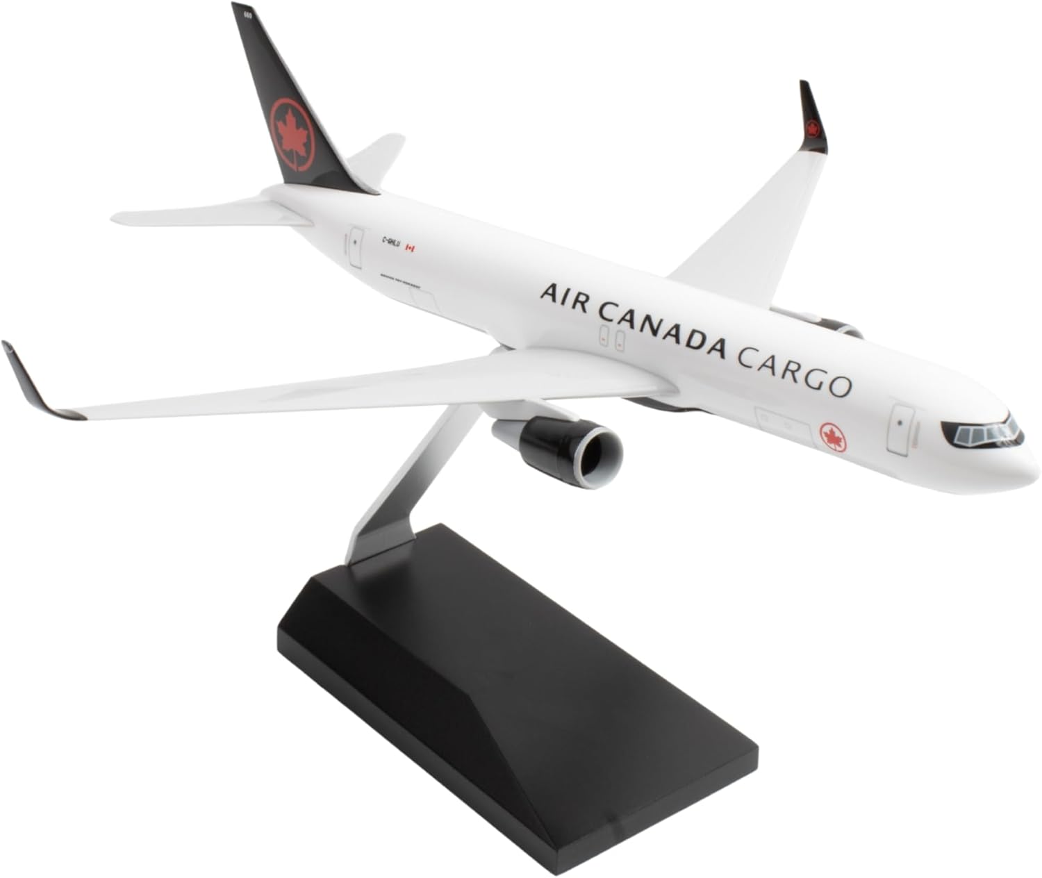 Skymarks Air Canada Cargo 767-300F Model Airplane – 1/200 Scale Injection-Molded Plastic Aircraft with Display Stand & Box – Detailed Collectible for Aviation Enthusiasts Ages 14+