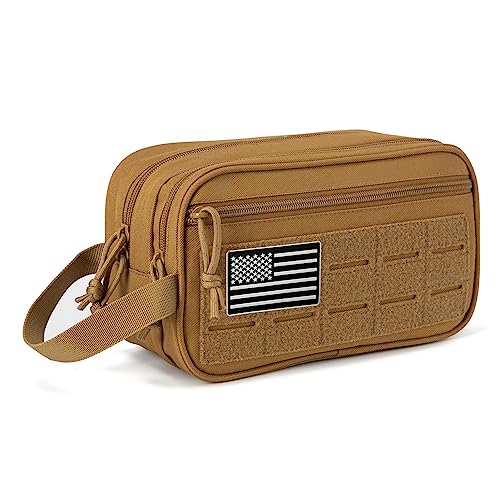 QT&QY Tactical Toiletry Bag For Men Hygiene Bag EDC Military Tool Molle Pouches Small Dopp Kit Mens Shaving Kit Travel shower Bags