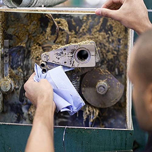 Image of TPZ The Packaging Zone | Centre Feed Blue Rolls | Blue Recycled Paper Hand Towels | Multi-Purpose Use | 6 Pack