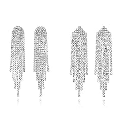 Silver-2Pairs Tassel Sets