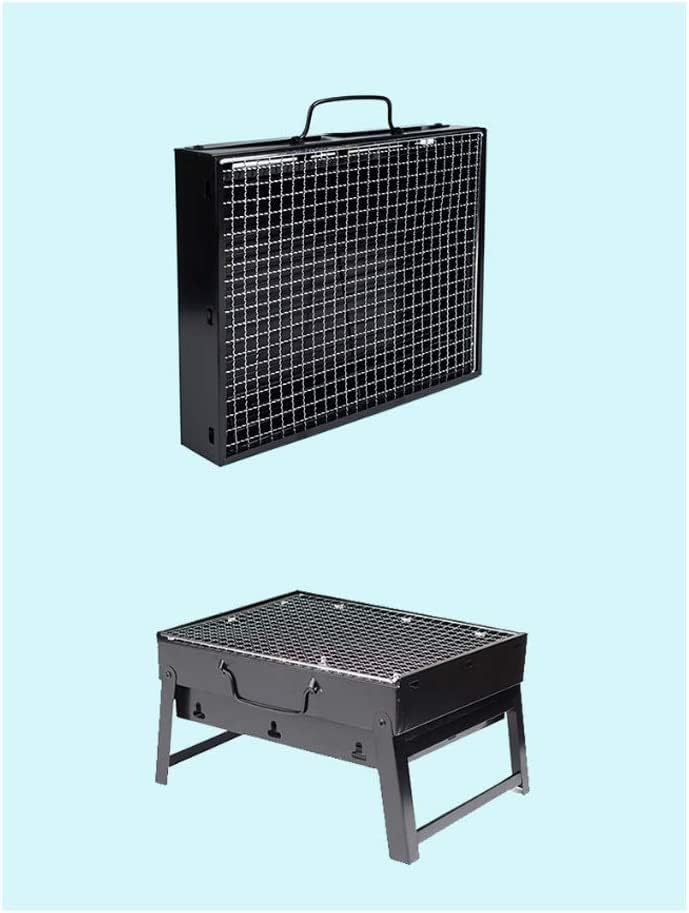 Miniatura 5 de Barbacoa Parrilla de carbón Parrilla de barbacoa Parrilla plegable portátil de carbón Kabob estufa Camping al aire libre Parrilla de barbacoa