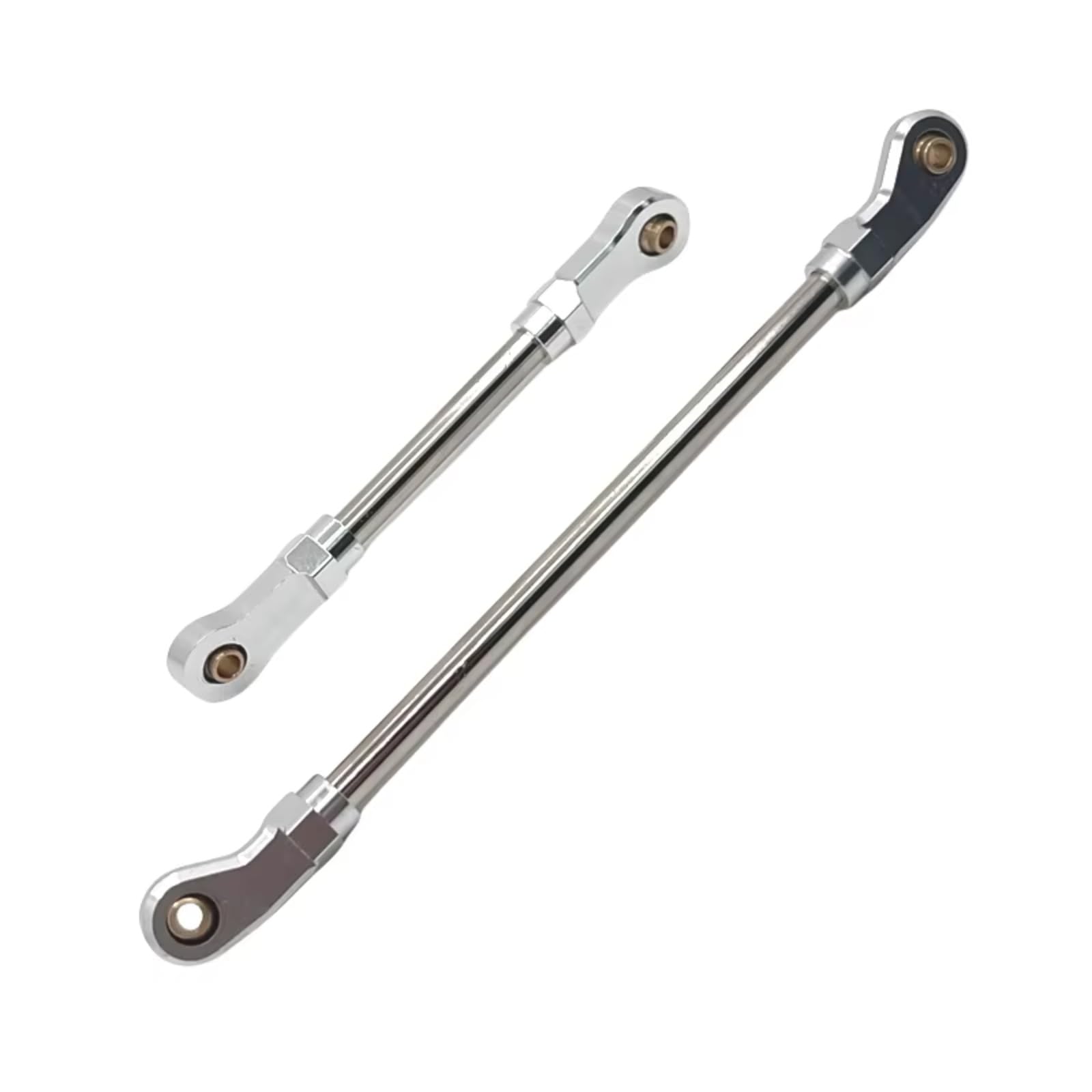 Rc Special Connecting Rod for WLtoys 104006 104010 104020 104026 Metal The Steering Rod and Servo Rod of The Front Axle RC Car Accessories Upgrades Replacement Use(Silver)