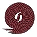 Produktbild Di Ficchiano runde Schnürsenkel für Trekkingschuhe und Arbeitsschuhe - extra reißfest - ø 5 mm Farbe Schwarz-Rot-m3- Länge 150cm