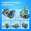 Sillbird Robot Car Building Kit with Remote Control STEM Gifts for Boys Ages 8-14, Technic Coding Stunt Racer Toys for Kids Birthday, Buildable 5in1 Models with 662 Pieces