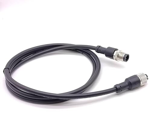 Miniatura 33 de Elecbee Conector M12 macho a doble hembra de doble extremo de cable hembra a macho M12 conector (A-Code 5 Pin recto 0.5M/1.6ft) A-Code 5 Pin