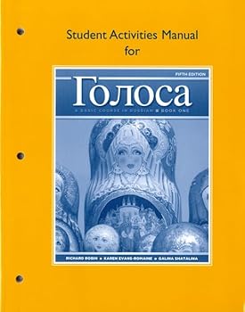 Paperback Student Activities Manual for Golosa: A Basic Course in Russian, Book One Book