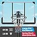 GOWE Use for Outdoor Height Adjustable 7.5 to 10ft Basketball Hoop 44 Inch Backboard Portable Basketball Goal System with Stable Base and Wheels