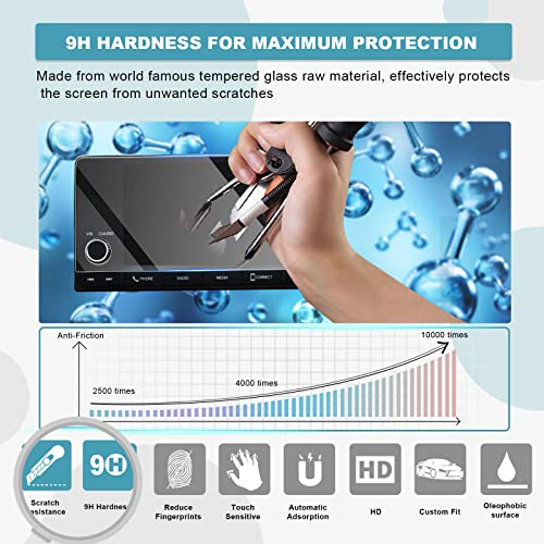 Image of CDEFG 2023 Accord 7 inch Screen Protector for 2023 Accord EX XL 7 Inch Tempered Glass Screen Protector Foils Navigation Radio Touch Screen Display Screen Protective Film 2023 Accord XL EX Accessories