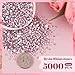 5000PCS 3mm Resin Rhinestones in Bulk (Light Pink), Bedazzling Flatback Crystals Rhinestones for Crafting DIY Nail Decoration, Gems Diomand Charms for Tumbler Shoes Clothing Fabric