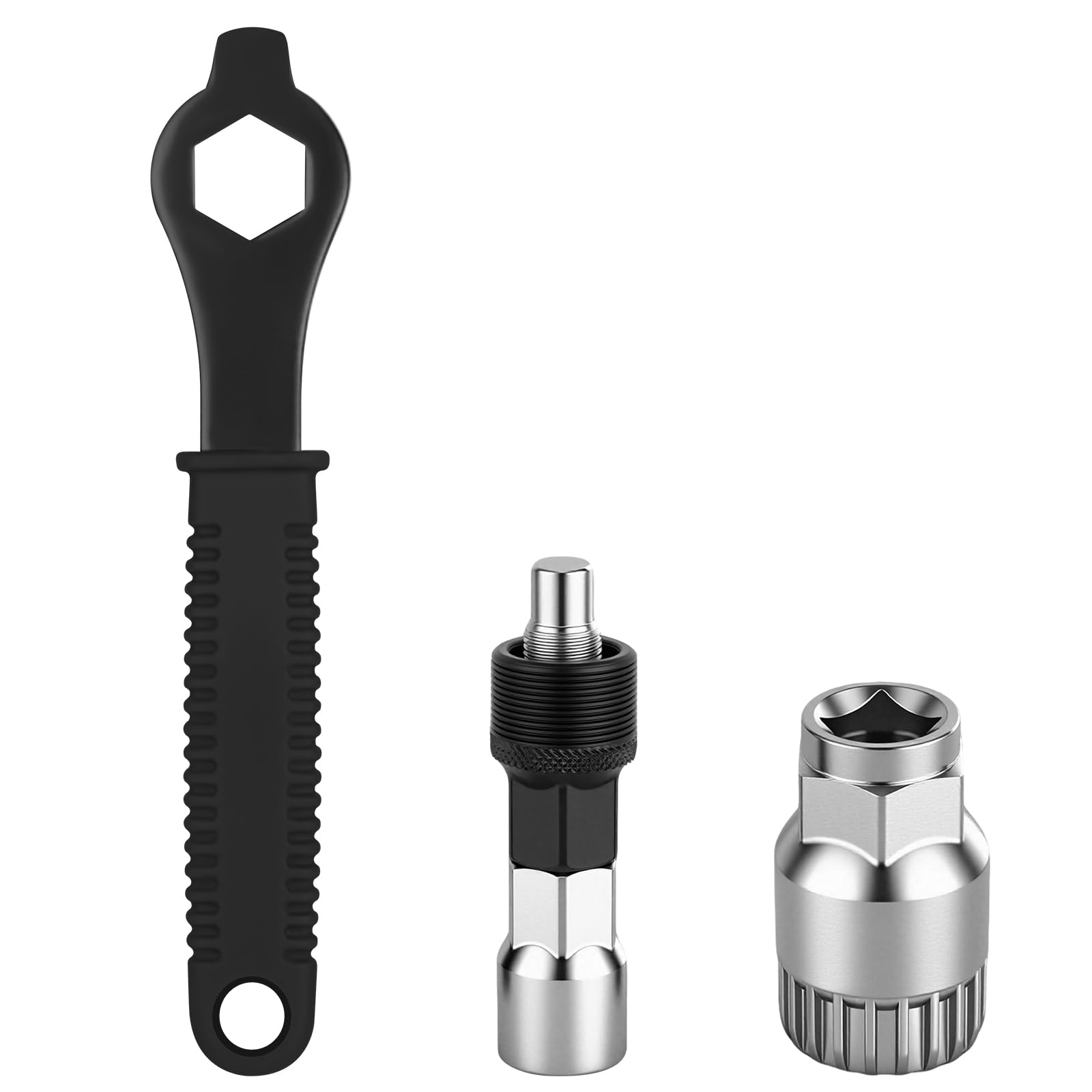 HOTUT Bicycle Crank Extractor Puller,Bike Crank & Bottom Bracket Removal Tool Set,Bottom Bracket Remover,Bike Crankset Wrench,Maintenance for Square Threaded Crankset, Bicycle Repair & Mountain Bike