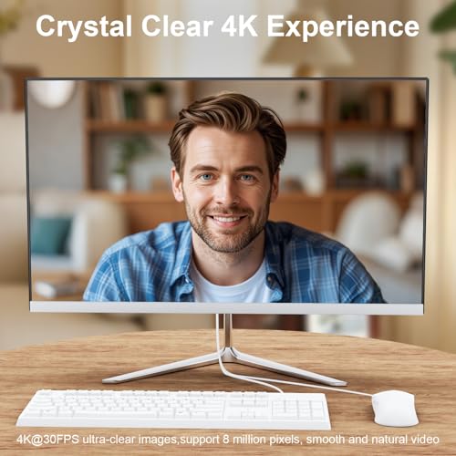 Image of All-in-One Computers,All-in-one Desktop Computer,Quad-Core N100 Processor,16GB RAM, 512GB SSD, Dual-Band WiFi 2.4 /5.0Ghz & Bluetooth, Windows 11, Includes Keyboard and Mouse Set