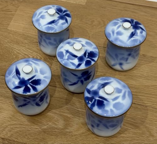 2300 深川製磁　茶器セット　急須1客　湯呑蓋付5客 深川製磁 - 急須・蓋付き湯呑み(5客)セット《深川製磁》の通販