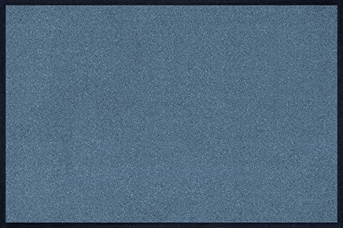Wash+Dry Door Mat Steel Blue 40x60 cm blue, 40 x 60 cm (Rectangular)