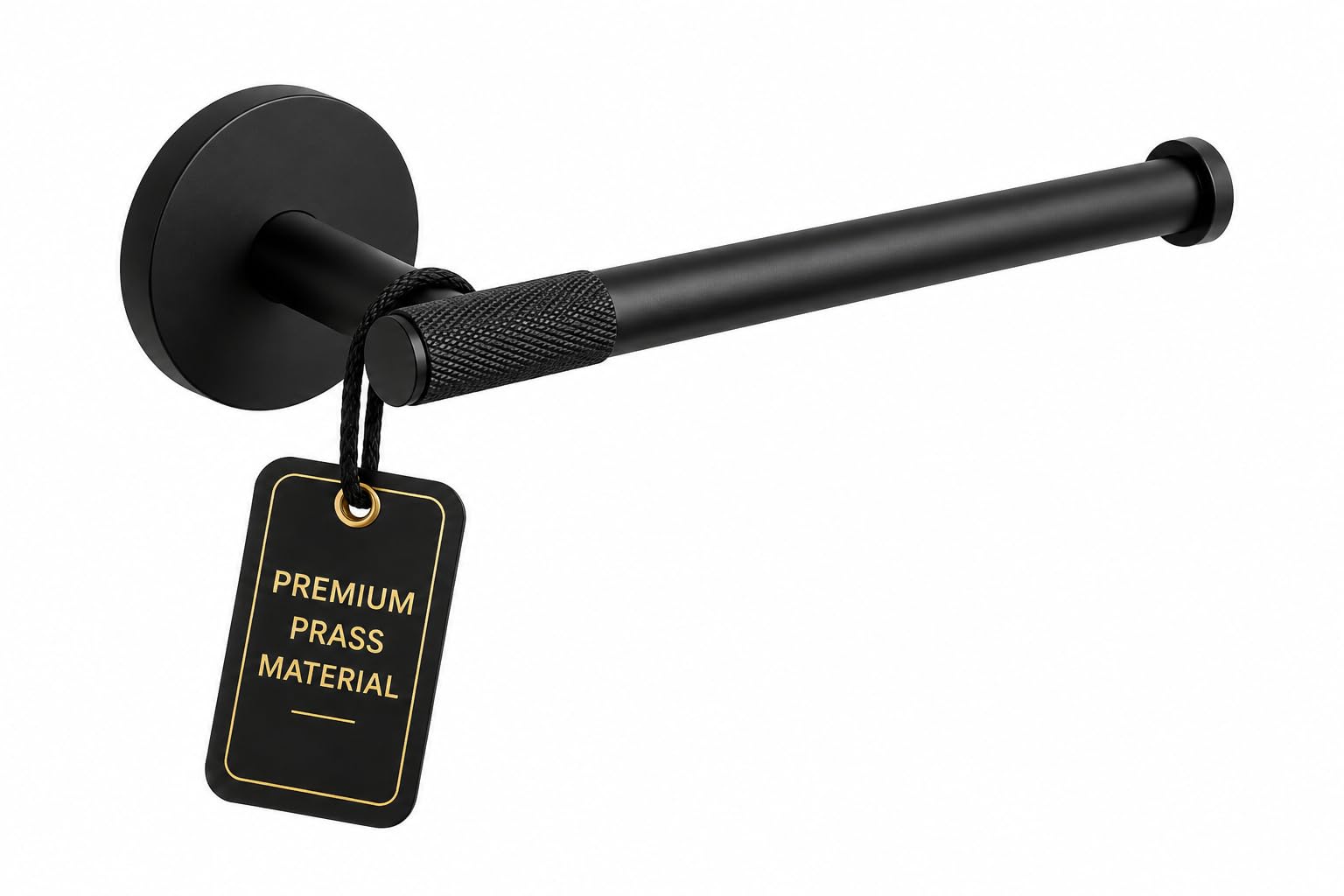 B&Q -  Toilet Roll Holder Wall-MountedLuxury Toilet Paper HolderSleek DesignDurable Brass MaterialStylish Bathroom Accessory (