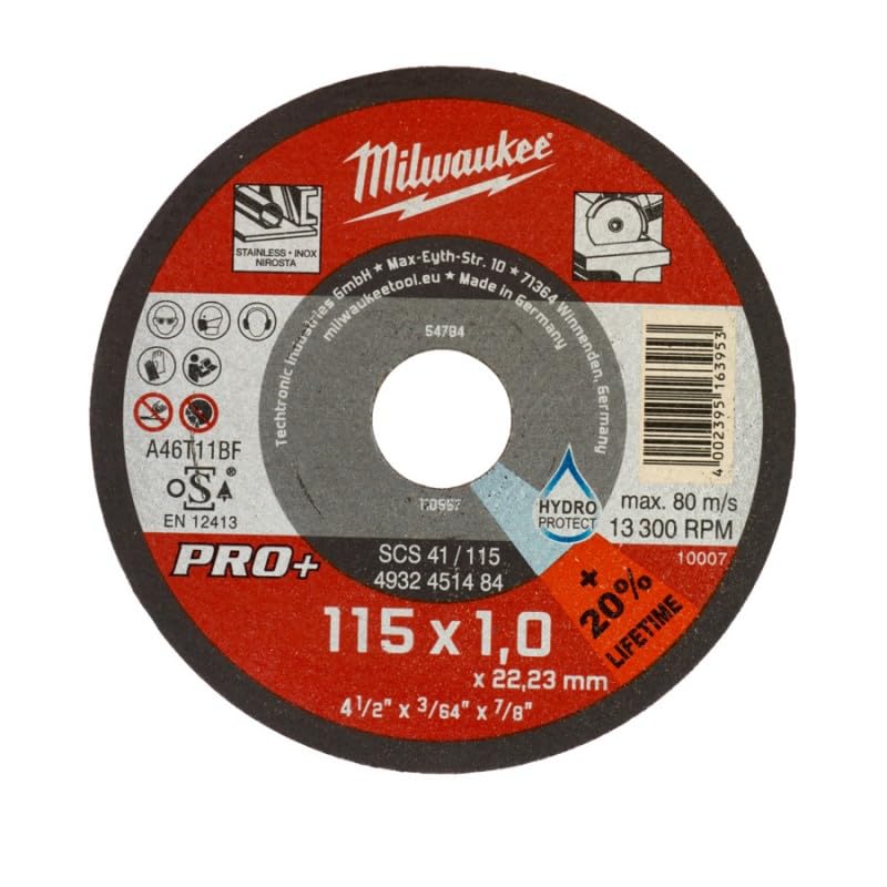 Milwaukee 4002395163953 Thin Cutting Disc for Metals Pro+