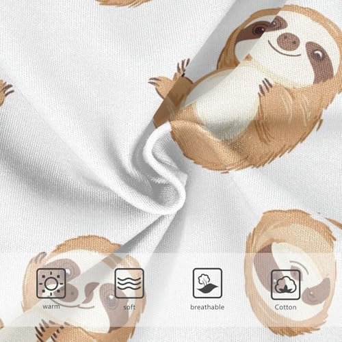 Wusikd Cute Sloths Girls' Underwear Cotton Girls Briefs Soft Toddler Underwear 2T3