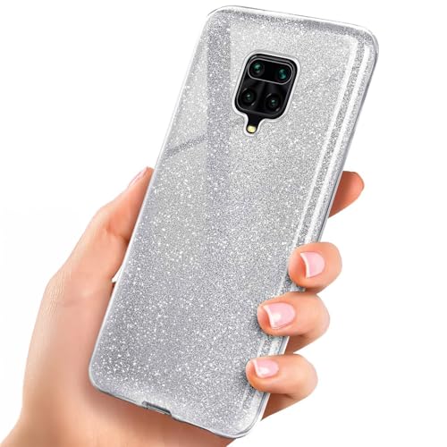 Coque Redmi Note 9 Pro avec protection appareil photo intégrée et design pailleté