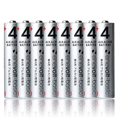 enevolt basic �P4 �A���J�� 8�{ 1.5V ���d�r �A���J�����d�r �G�l�{���g ����0 �h�� �ЊQ ���C�����X�L�[�{�[�h �}�E�X (���d�r �P4�`, 8�{)