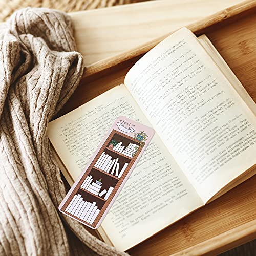 50 Pieces Book Tracker Bookmarks Paper Double-Sided Bookmark Page Markers Book Markers Set For Students Reading (Cute Style) #TOP4