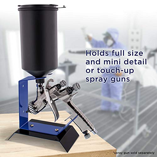 Tcp Global Brand Benchtop Gravity Feed Spray Gun Holder Stand, Holds Auto Paint Hvlp Guns, Table Or Bench Top #TOP2