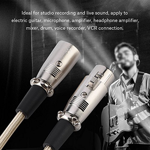KIKYO Audio Cable, 3-Pin XLR Male to XLR Female Audio Cable, Microphone Audio Wire, 1m/3m/5m Optional - Image 3