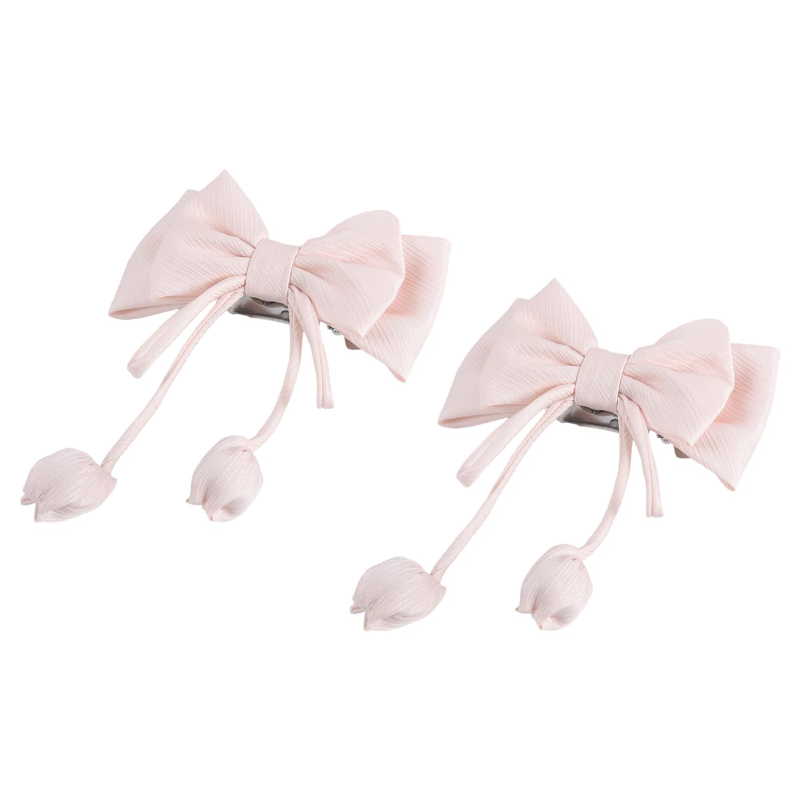 XIGACGEH 2Pcs Romantics Curtain Clips Tiebacks Decorative Rose Bowknot Window Drape Holdbacks with Buckles for Home Event Decors Wedding Bowknot Curtain Holdbacks