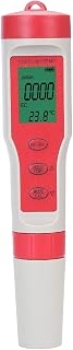 TOPWAY Digital PH Meter for Water, 4 in 1 PH TDS EC Temp Meter for Household Industry Hydrotherapy Hydroponics Aquarium Drinking Water Beauty Spa Swimming Pool, Batteries Included