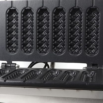 HarBin-Star Waffeleisen, Edelstahl Waffelgerät Waffle Maker Stiel Waffelmaschine Waffel am Stiel 1500W – Bild 6