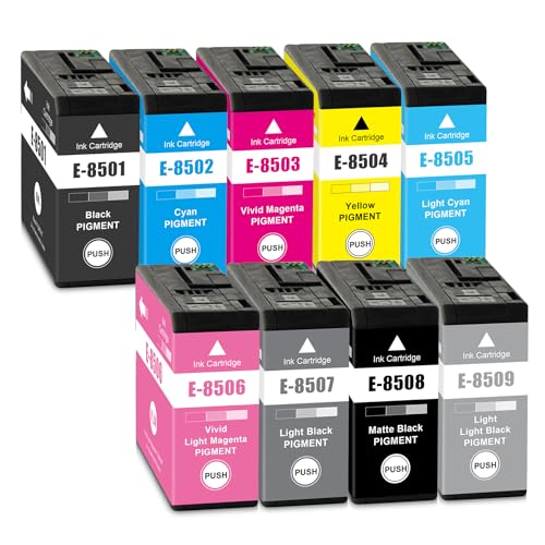 Cartouches T8501-T8509 recharge 80 ml compatibles avec Epson SureColor SC-P800