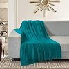 HOMEIDEAS Decorative Tassel Knit Blanket Throw Size for Armchair Office Chair, Teal Green Knitted Couch Sofa Bed Throw Blankets, Lightweight Scarf Blankets50x60