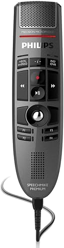 Philips Speech Mike Premium - Micrófono USB de dictado, pulsador