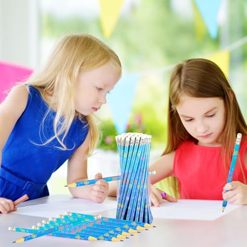 Lápices de grafito AnyDesign pack x48 con borrador miniatura 5