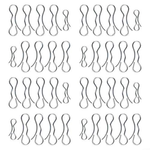 Kit di ricambio per clip per ponte 8 pezzi con perni di bloccaggio papillon 194209 e 194208 compatibile con 532194208 e 532194209 anteriore e per collegamento ponte