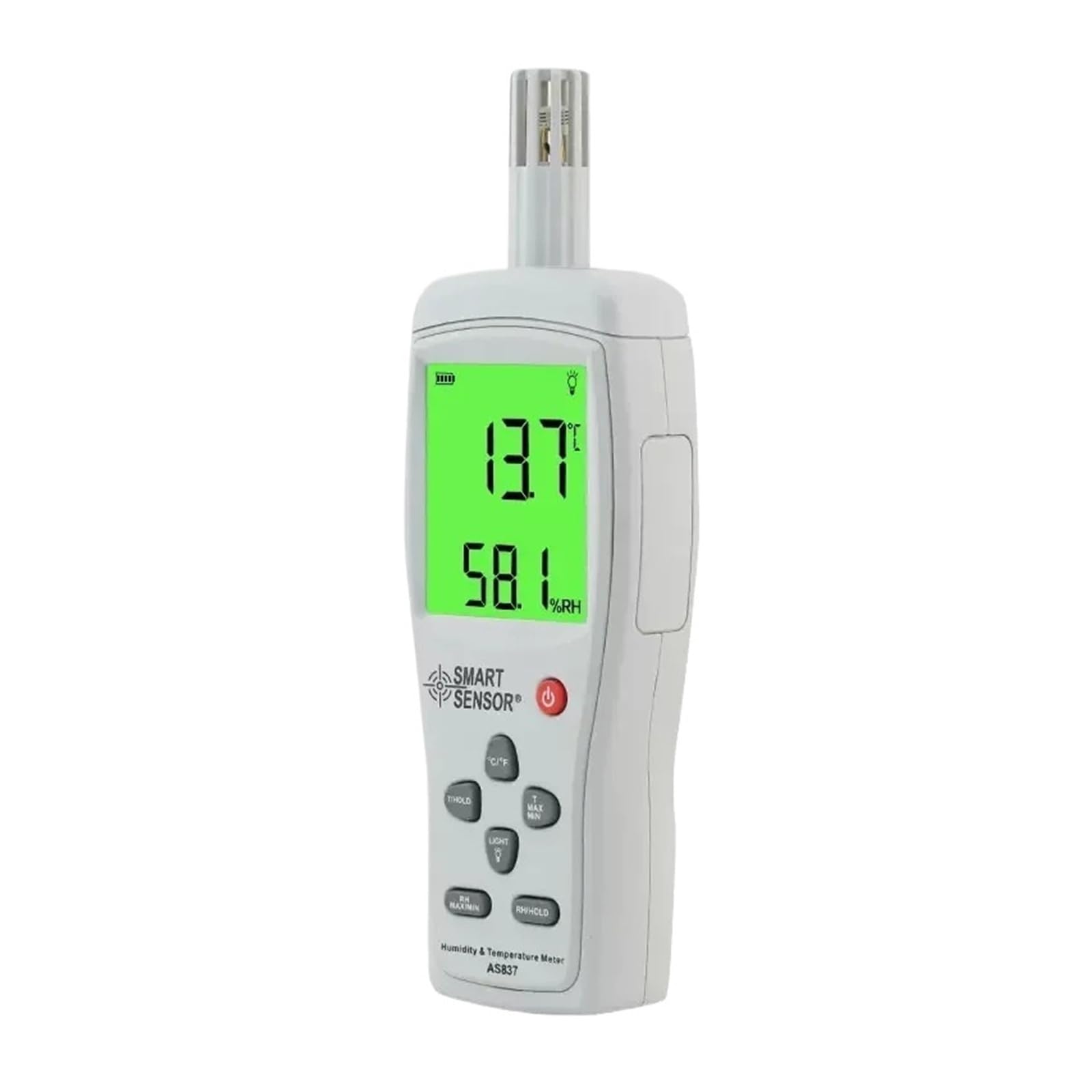 Medidor de temperatura humedad AS837, higrómetro digital, -10~50C, 5%~98%