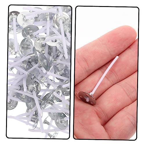 240 piezas de mechas para velas con base de aluminio miniatura 4