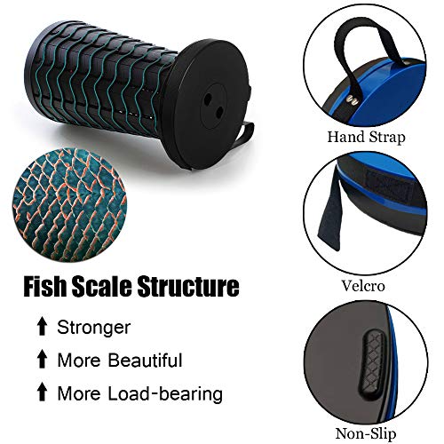 Image of Folding Stool Portable Folding Stool Second Generation Folding Camping Stool for Fishing /BBQ /Indoor /Outdoor Activities, Maxi Load 397 LB (Black)