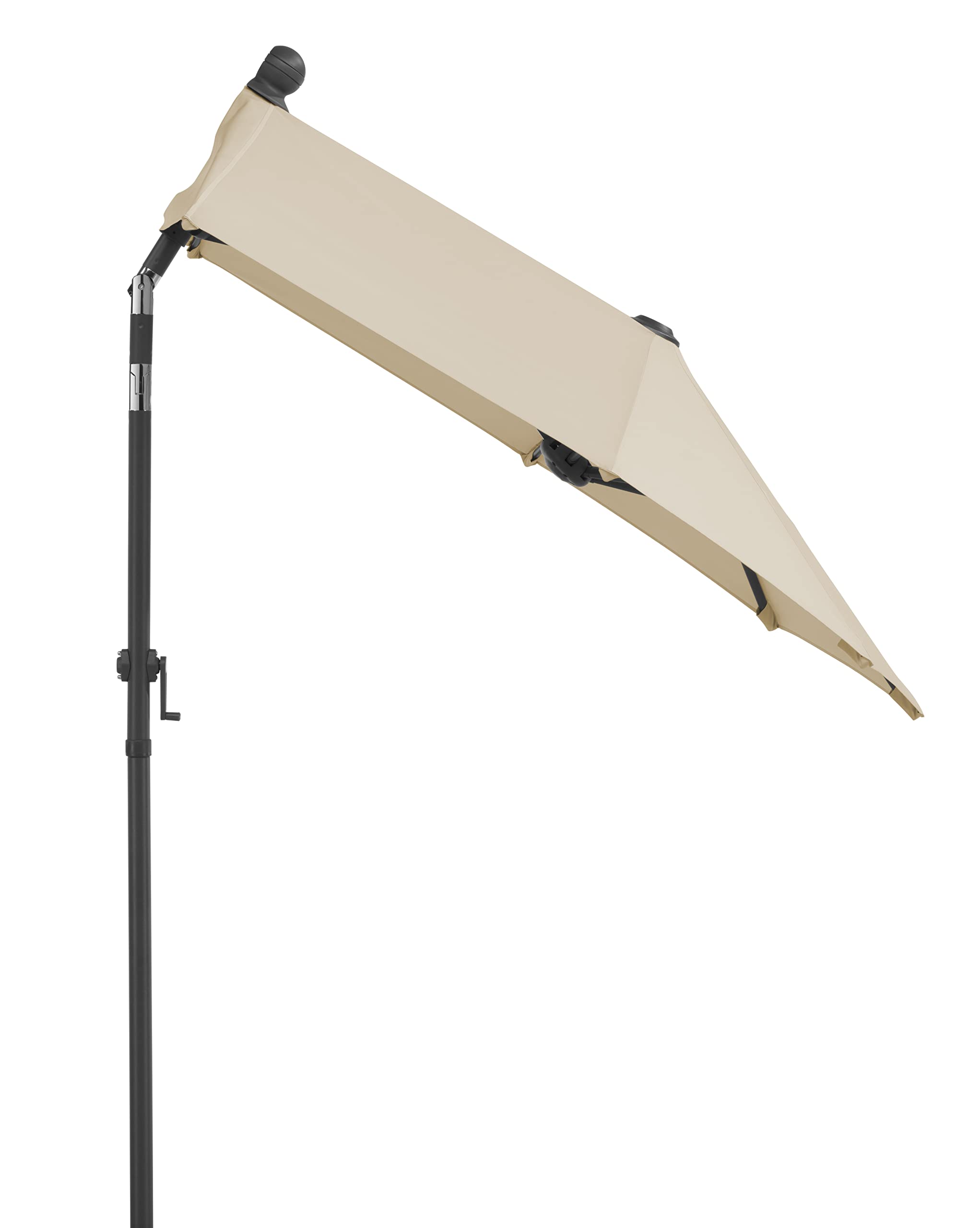 Schneider Sonnenschirm Salerno mezza, natur, 150x150 cm rechteckig, Gestell Stahl, Bespannung Polyester, 5.94 kg