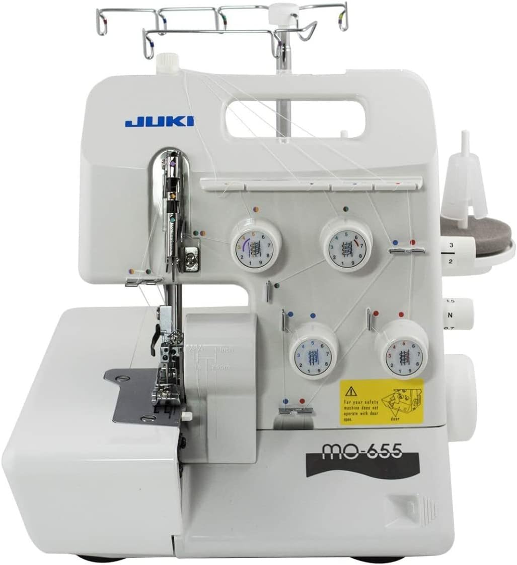MO-655 2/3/4/5 Thread Serger Sewing Machine with Pearl Finish