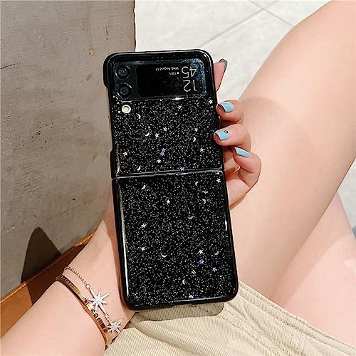 Coque Protection Antichoc Samsung Z Flip 3 Silicone Paillettes Noir
