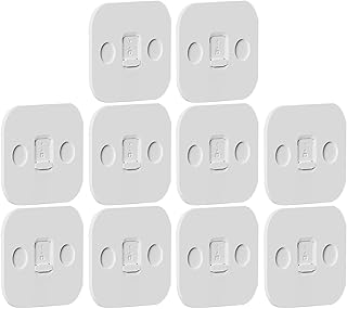 saída do bloqueador soquete | 10 peças tampas adesivas fechamento automático para bebês proteção contra choque elétrico - Capas tomadas segurança, capas tomadas elétricas Azsul