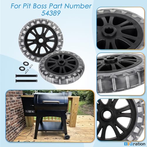Image of 6 inch Grill Wheels for Pit Boss Pellet Austin XL, 700FB1, Pro Series, 440FB1