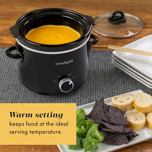 Crockpot 2-Quart Classic Slow Cooker Small Slow Cooker Black