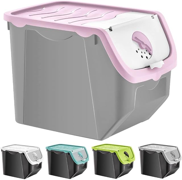 orion group Storage Container Storage Box Food Storage Container for Fruit Onion Potatoes Garlic with Lid 12 L