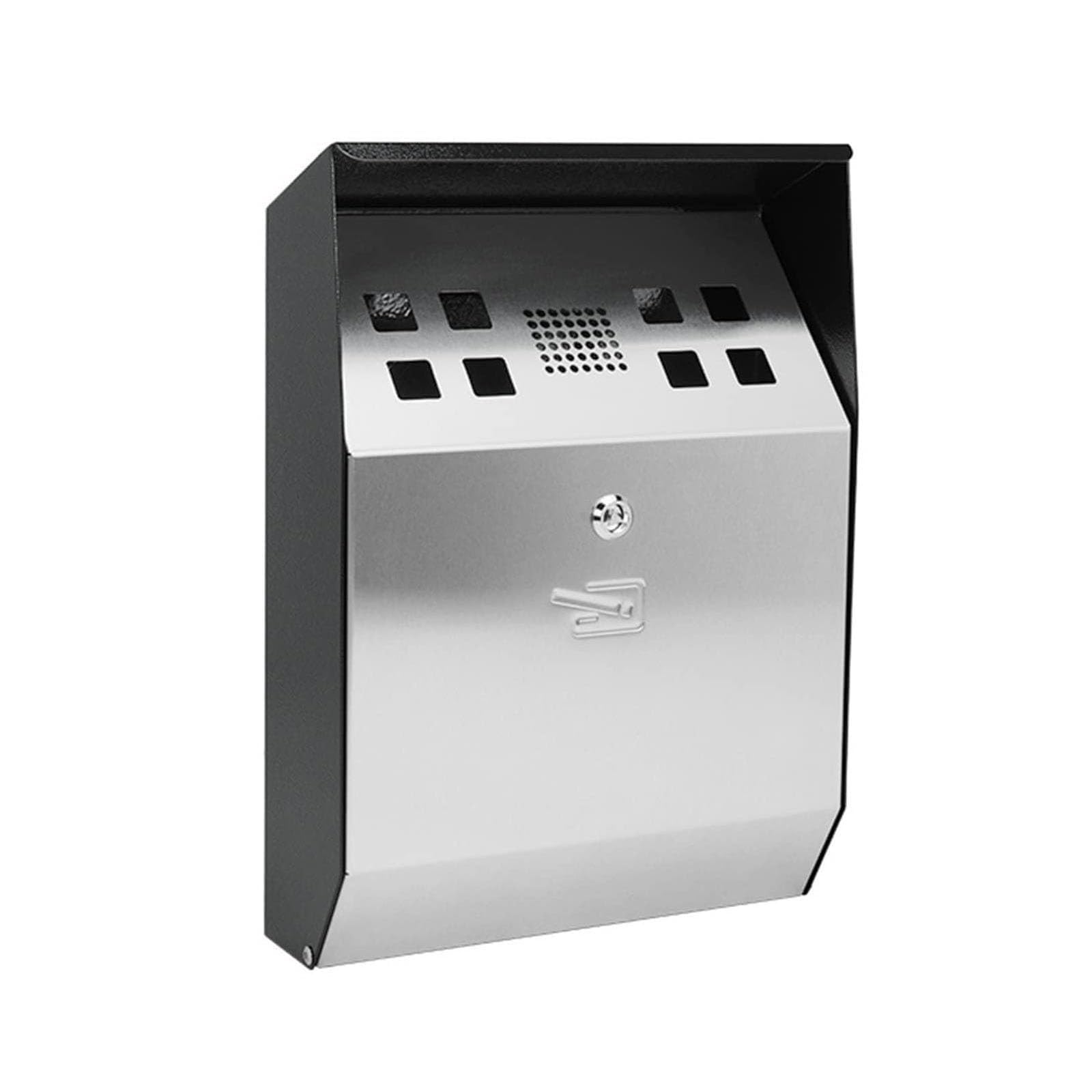 Wall mounted Cigarette Butt Disposal Receptacle Ashtray Bin Smokeless for Shop Entrance Smoking Areas