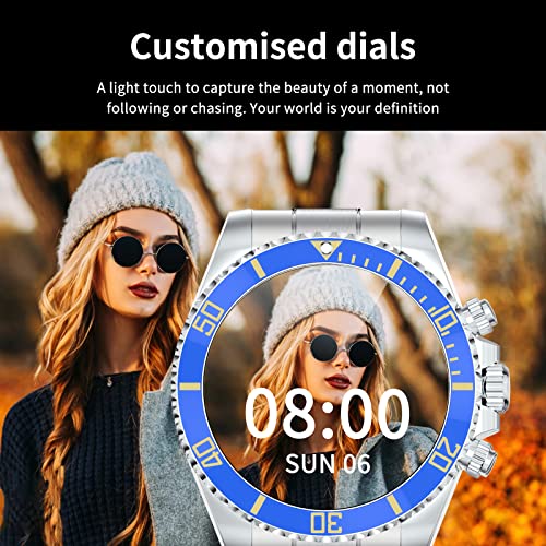 Loluka Smart Watch Bluetooth Call Sports Modes Message Reminder Smartwatch For Android Phones Ios Stainless Steel Business Watch Men #TOP5