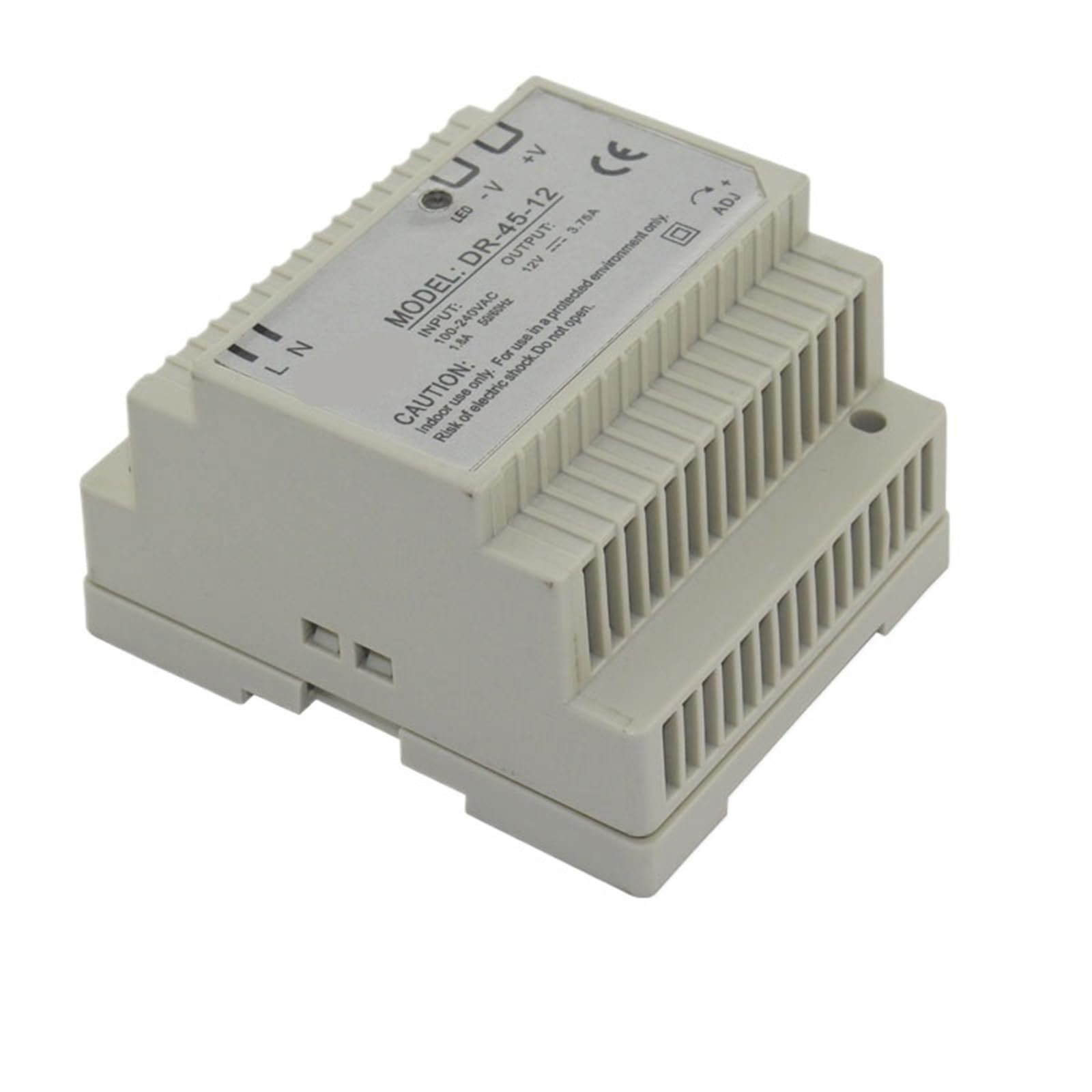 Alimentation 12V 3,75 A à mode de commutation DR-45-12 de 45W avec sortie unique stable
