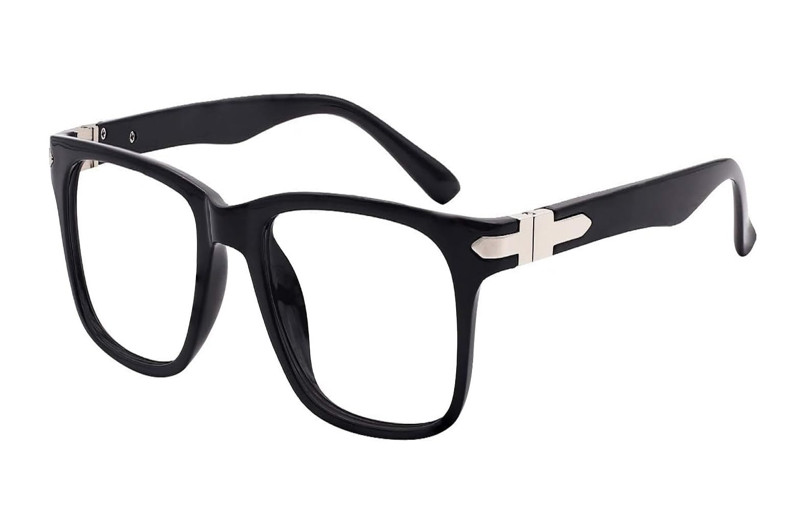 DESIZER Anti-Reflective Demo Zero Power Blue Light Blocking Glasses, Square Spectacles Frame for Men, Medium Size, Black Clear Lenses (B0D9FQGKLX) Amazon Price History, Amazon Price Tracker