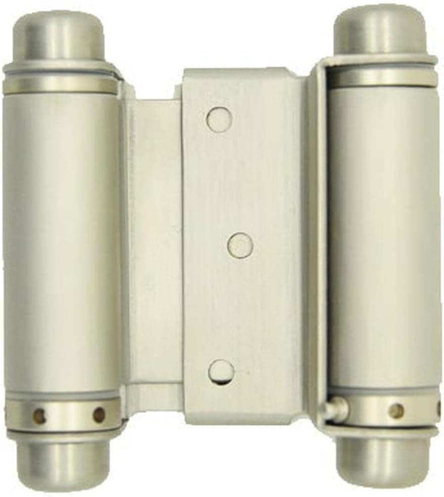 Swinging Cafe Doors 3 Stainless Steel Hinges, Commercial Grade Double Action Spring Hinge, Precise Door Mount Swinging Door Hinge for Cafe & Saloon Doors, Exterior Auto Close Door Hinges (Qty-1)