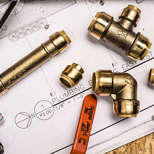 image for SharkBite U514LFA4 End Cap, Push-to-Connect, Plastic PEX Tubing, Coppe