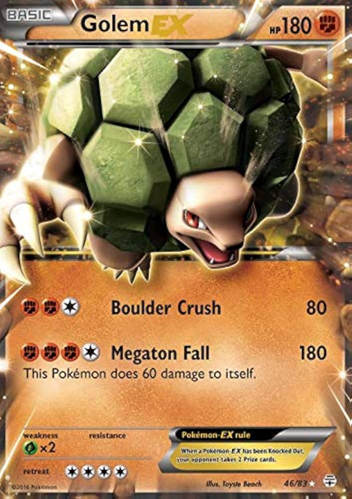 Pokemon - Golem-EX (46/83) - Generations - Trading Card Game